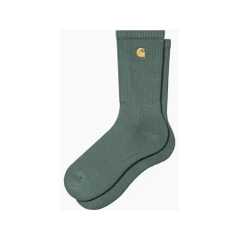 CARHARTT CHASE SOCKS COTTON POLYESTER SILVER PINE / GOLD