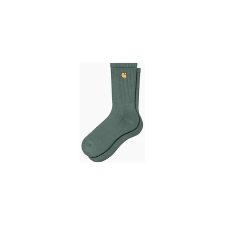 CARHARTT CHASE SOCKS COTTON POLYESTER SILVER PINE / GOLD