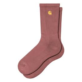 CARHARTT CHASE SOCKS COTTON POLYESTER DUSKY PINK / GOLD