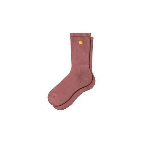 CARHARTT CHASE SOCKS COTTON POLYESTER DUSKY PINK / GOLD