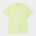 CARHARTT S/S CHASE T-SHIRT 100% COTTON AIR GREEN / GOLD