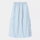 CARHARTT W' JET CARGO SKIRT 100% COTTON AIR SKY RINSED