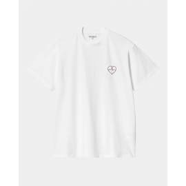 CARHARTT S/S FUROSHIKI T-SHIRT 100% ORGANIC COTTON WHITE/RED