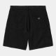 CARHARTT DREWE SHORT 100% COTTON BLACK RINSED