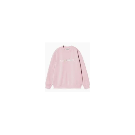 CARHARTT W' CARHARTT SWEAT 74/26 COTTON AIR PINK / WAX 