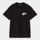 CARHARTT S/S LOGO T-SHIRT 100% ORGANIC COTTON BLACK 