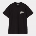 CARHARTT S/S LOGO T-SHIRT 100% ORGANIC COTTON BLACK