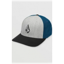 VOLCOM FULL STONE HTHR FLEXFIT HAT DEEP BLUE