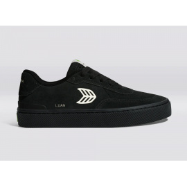 CARIUMA LUAN PRO ALL BLACK SUEDE IVORY LOGO