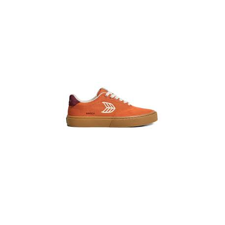 CARIUMA LUAN PRO BURNT ORANGE SUEDE AND CORDURA IVORY LOGO