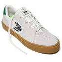 CARIUMA T20  PRO GUM SMOKE WHITE SUEDE AND MESH BLACK LOGO GREEN