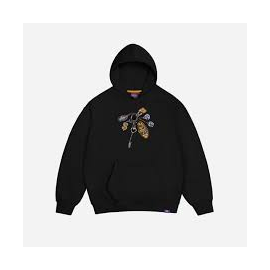 JACKER KEYCHAIN HOODIE BLACK