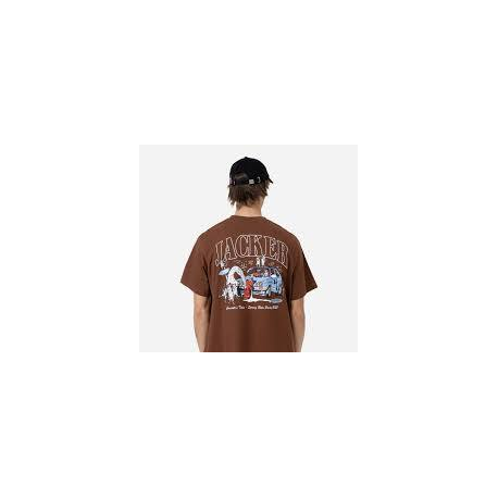 JACKER RATS PARTY T-SHIRT BROWN