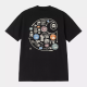 CARHARTT W' S/S CATALOGUE C LOGO T-SHIRT 100% ORGANIC COTTON BLACK