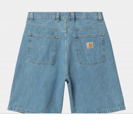 CARHARTT W'BRANDON  SHORT 100% COTTON BLUE STONE BLEACHED