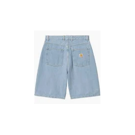 CARHARTT BRANDON  SHORT 100% COTTON BLUE STONE BLEACHED