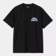 CARHARTT S/S JAZZY T-SHIRT 100% ORGANIC COTTON BLACK / AIR SKY