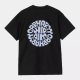 CARHARTT S/S JAZZY T-SHIRT 100% ORGANIC COTTON BLACK / AIR SKY