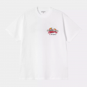 CARHARTT S/S CRAB PAINT T-SHIRT 100%  ORGANIC COTTON WHITE