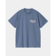 CARHARTT S/S CATALOGUE T-SHIRT 100% ORGANIC COTTON BLUE IRIS / AIR PINK