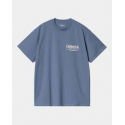 CARHARTT S/S CATALOGUE T-SHIRT 100% ORGANIC COTTON BLUE IRIS / AIR PINK