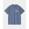 CARHARTT S/S CATALOGUE T-SHIRT 100% ORGANIC COTTON BLUE IRIS / AIR PINK