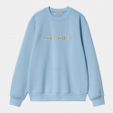 CARHARTT SWEAT 58/42% COTTON/POLYESTER BLUEBIRD / FLEUR DE SEL