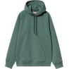 CARHARTT HOODED CHASE SWEAT 58/42% COTTON / POLYESTER SILVER PINE /GOLD