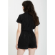 VOLCOM ASPHALT ROMPER BLACK MARBLE WASH