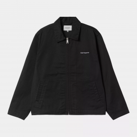 CARHARTT MODULE SCRIPT JACKET 65/35% POLYESTER / COTTON BLACK /WHITE RINSED