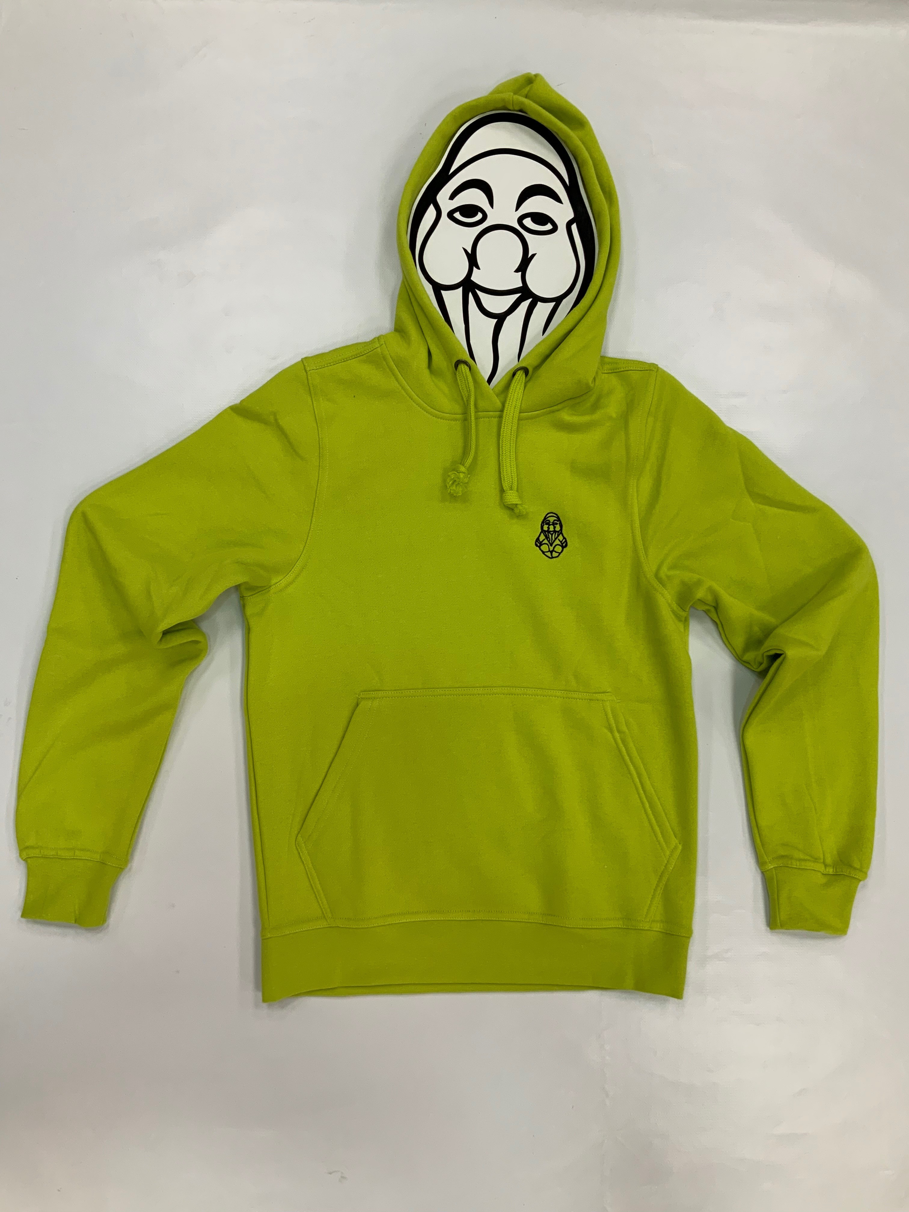 Sweat a outlet capuche vert fluo